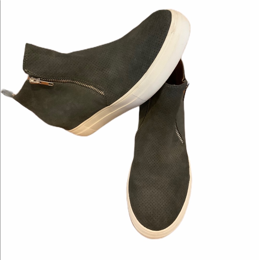 Steve Madden Gray High Top Platform Sneaker - image 1